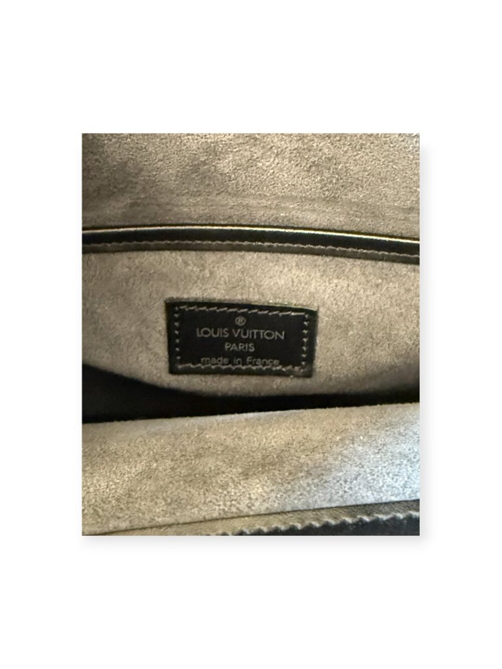 Louis Vuitton Ombre Tote Bag | Black Epi | Resin Handle - Picture 6 of 7